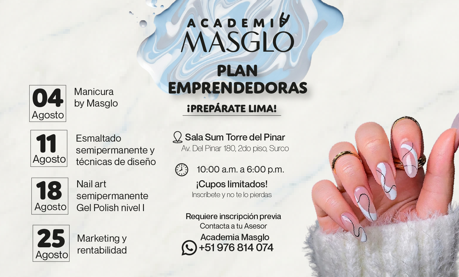 Evento virtual Academia Masglo